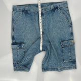 Wrangler Cargo Denim Shorts - 36W 10L Blue Denim