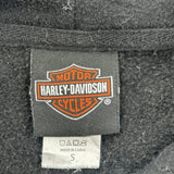 Harley Davidson Graphic Hoodie - Small Black Cotton