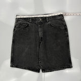 Wrangler Denim Shorts - 34W 8L Black Denim