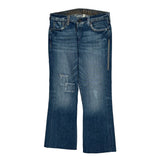 Guess Boot Cut Jeans - 33W 31L Blue Cotton
