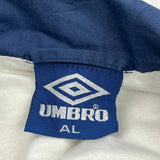 Manchester City 1989-91 Umbro Football Training Track Jacket - Large Navy Polyester