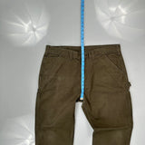 Carhartt Carpenter Trousers - 38W 32L Brown Cotton