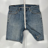 Levis Denim Shorts - 36W 9L Blue Cotton