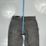 Carhartt Double Knee Carpenter Trousers - 34W 34L Grey Cotton