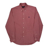 Ralph Lauren Checked Shirt - Medium Red Cotton