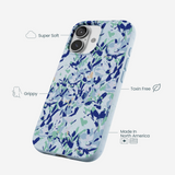 Powder Blue Blue Blooms iPhone 17 Case