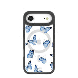 Clear Blue Butterflies iPhone Air Case With Noir Ridge (MagSafe included)