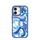 Clear Blue Chrome iPhone 17 Case With True Blue Ridge (MagSafe included)