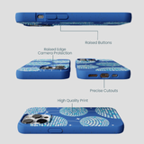 Electric Blue Blue Groove iPhone 13 Pro Max Case