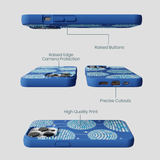 Electric Blue Blue Groove iPhone 13 Pro Case