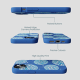 Electric Blue Blue Groove iPhone 15 Case