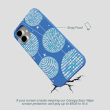 Electric Blue Blue Groove iPhone 16 Plus Case