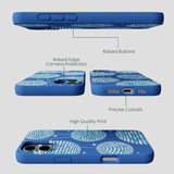 Electric Blue Blue Groove iPhone 16 Plus Case