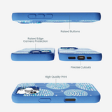 Electric Blue Blue Groove iPhone 16 Pro Max Case