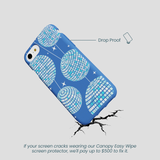 Electric Blue Blue Groove iPhone 6/6s/7/8/SE Case