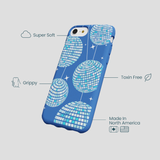 Electric Blue Blue Groove iPhone 6/6s/7/8/SE Case