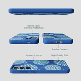 Electric Blue Blue Groove Samsung Galaxy S25+(Plus) Case