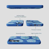 Electric Blue Blue Groove Samsung Galaxy S25 Case
