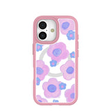 Clear Blush Bloom iPhone 17 Case With Petal Pink Ridge (MagSafe included)