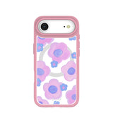 Clear Blush Bloom iPhone Air Case With Petal Pink Ridge (MagSafe included)