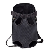 Anypet Black Denim Pet Carrier Backpack – Small Travel Bag with Front Pocket for Pets