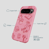 Bubblegum Pink Book Club Google Pixel 10/10 Pro Case