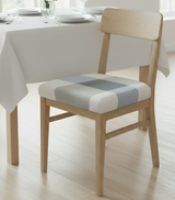 Anyseat Beige Light Blue Simple Pattern Print Chair Cover – Stretch Washable Removable Seat Cover for Dining & Kitchen