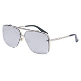 Bella -Tangle Free- Chrome Silver Oversized Squared Aviators