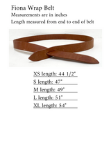 Fiona Wrap Belt in Brown