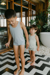 Tank tops set of 2 - Blue / Green