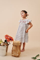 Carlina girl dress - Blue River Checks