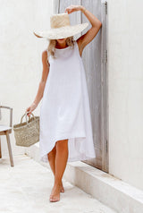 Royal Toscana linen dress - White