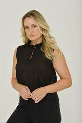 Black Stretch Flare Pant