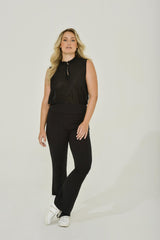 Black Stretch Flare Pant
