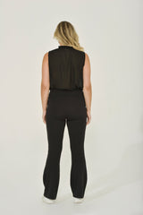 Black Stretch Flare Pant
