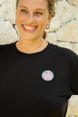 Adult Bamboo Black T-shirt - There is no planet B