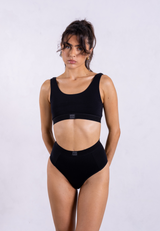 High Waisted Briefs, Black