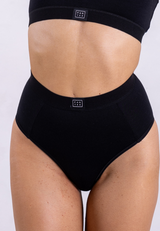 High Waisted Briefs, Black