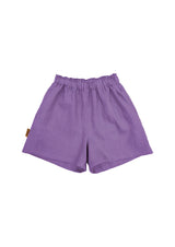 Girl's linen shorts - Purple