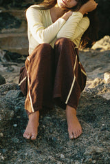 Linen Track Pant