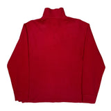 Polo By Ralph Lauren 1/4 Zip - Large Red Cotton