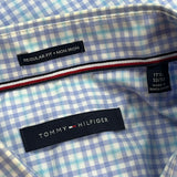 Tommy Hilfiger Checked Shirt - XL Blue Cotton
