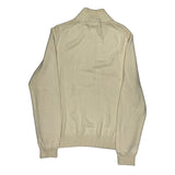 Polo By Ralph Lauren 1/4 Zip - Large Cream Cotton