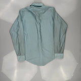 Van Heusen Striped Shirt - Large Blue Nylon