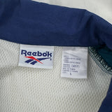 Reebok Oversized Windbreaker - Large Blue Nylon