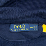 Polo By Ralph Lauren Striped Hoodie - Medium Navy Cotton