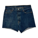 Levis Denim Shorts - 34W 9L Blue Cotton