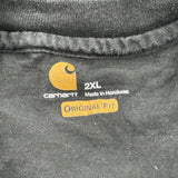 Carhartt Long Sleeve T-Shirt - 2XL Black Cotton