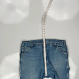 Dickies Carpenter Trousers - 38W 30L Blue Cotton