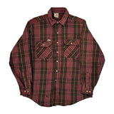 Carhartt Checked Flannel Shirt - Large Red Cotton